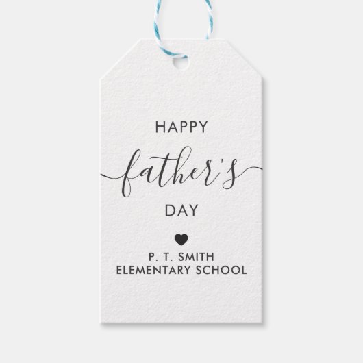 Happy Vaderdag Gift Label, papa Label, Kraft Favor Cadeaulabel (Voorkant)