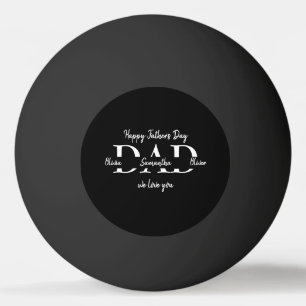 Happy Vaderdag Gift met de namen van Kinderen - Pingpongbal
