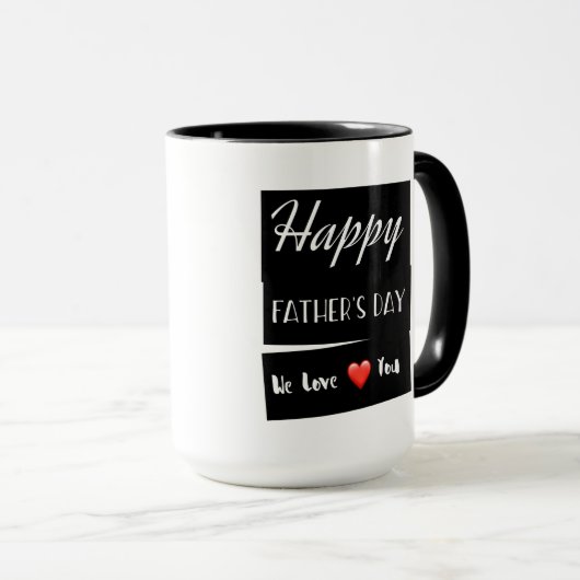 Happy Vaderdag Gift Mok (Voorkant rechts)