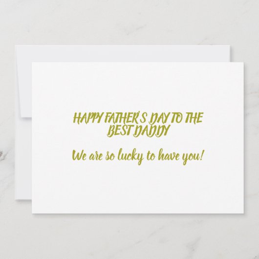 Happy Vaderdag Gold Script Photo Collage Card Kaart (Achterkant)