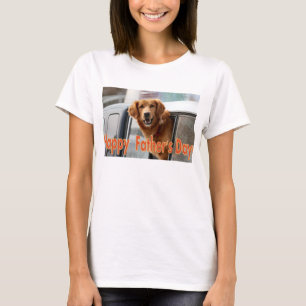 Happy Vaderdag Golden Retriever T-shirt