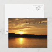 Happy Vaderdag Golden Sunset Briefkaart (Voorkant / Achterkant)