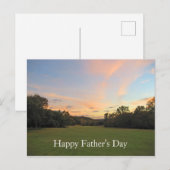 Happy Vaderdag Golf Course Sunset Dad Briefkaart (Voorkant / Achterkant)