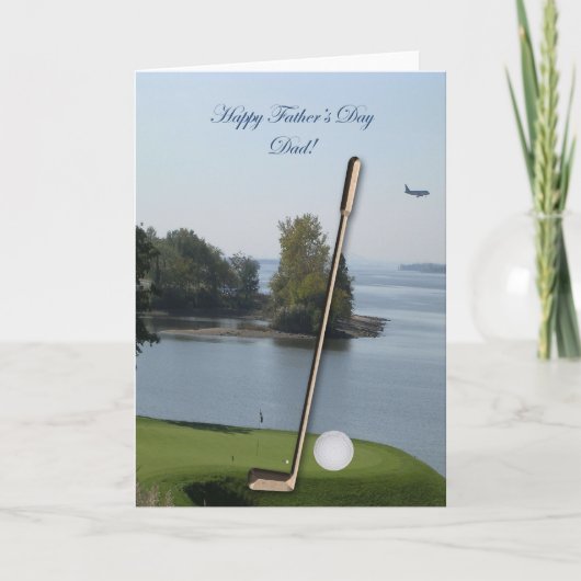 Happy Vaderdag Golf Dad Kaart (Voorkant)
