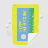 Happy Vaderdag Golf T-shirt-Personalized Golfhanddoek (Insitu)