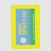 Happy Vaderdag Golf T-shirt-Personalized Golfhanddoek (Voorkant)