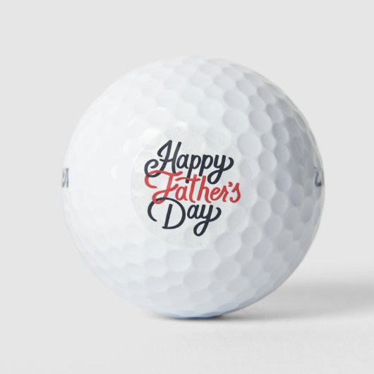 Happy Vaderdag Golfballen (Voorkant)