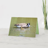 Happy Vaderdag Goose Familie Kaart (Achterkant)