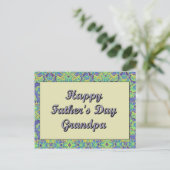 Happy Vaderdag Grandpa Briefkaart (Staand voorkant)