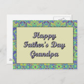 Happy Vaderdag Grandpa Briefkaart (Voorkant / Achterkant)