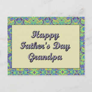 Happy Vaderdag Grandpa Briefkaart