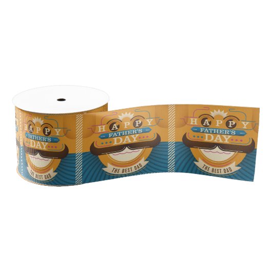 Happy Vaderdag Grosgrain Lint (Spoel)