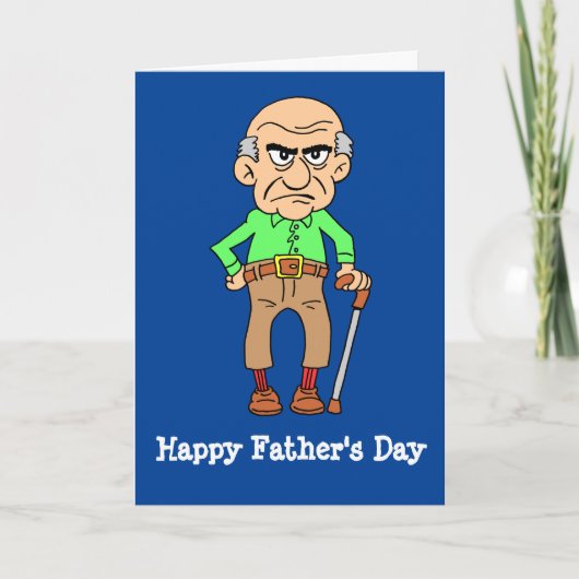 Happy Vaderdag Grumpy oude scheet Kaart (Voorkant)