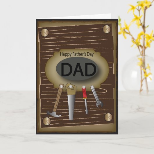 Happy Vaderdag | Handyman Kaart (Gele Bloem)