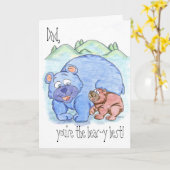 Happy Vaderdag / Happy Birthday / Bedankt papa Kaart (Gele Bloem)