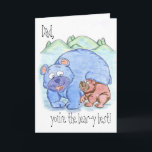 Happy Vaderdag / Happy Birthday / Bedankt papa Kaart<br><div class="desc">Dit beer welp en zijn vader houden van tijd doorbrengen samen! Wat een geweldige manier om Happy Vaderdag te zeggen, dank je wel of Happy Birthday aan je vader. De tekst is aanpasbare tekst, zodat je het kunt wijzigen om Happy Birthday, Dad of "Thank You, Dad" aan de binnenkant te...</div>