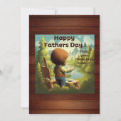 Happy Vaderdag - Happy Little Accident Feestdagenkaart (Voorkant)