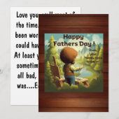 Happy Vaderdag - Happy Little Accident Feestdagenkaart (Voorkant / Achterkant)