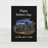 Happy Vaderdag Husband 4x4 Monster Truck Kaart (Voorkant)