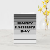 Happy Vaderdag, ik hoor je vader, zwart en wit Kaart (Gele Bloem)