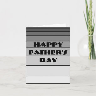 Happy Vaderdag, ik hoor je vader, zwart en wit Kaart