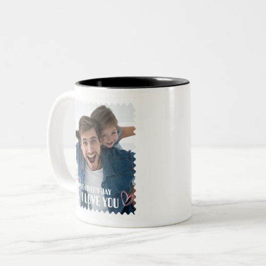 HAPPY VADERDAG - IK HOU VAN JE TWEEKLEURIGE KOFFIEMOK (Voorkant links)