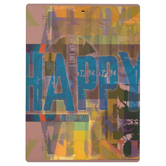 Happy Vaderdag Ik hou van mijn vaders klembord 3 (Achterkant)
