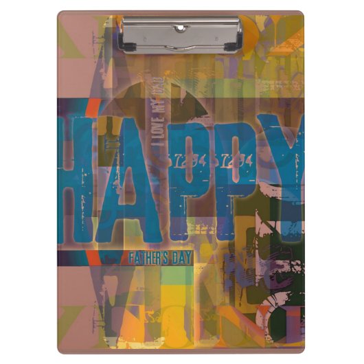 Happy Vaderdag Ik hou van mijn vaders klembord 3 (Voorkant)
