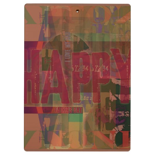 Happy Vaderdag Ik hou van mijn vaders klembord 5 (Achterkant)