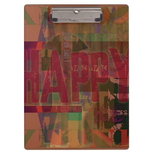 Happy Vaderdag Ik hou van mijn vaders klembord 5 (Voorkant)