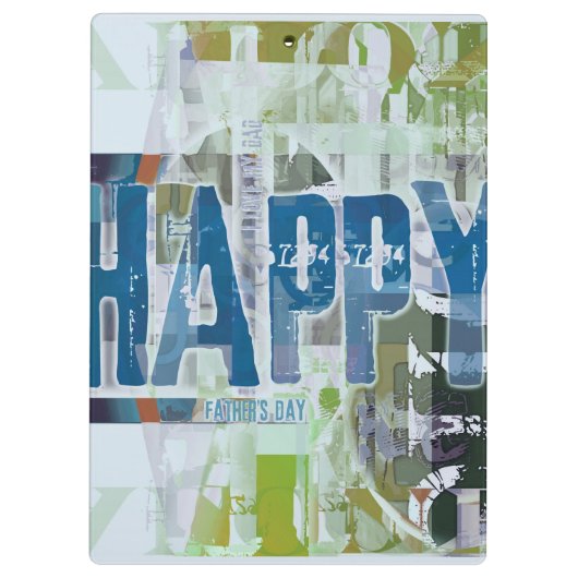 Happy Vaderdag Ik hou van mijn vaders klembord 69 (Achterkant)