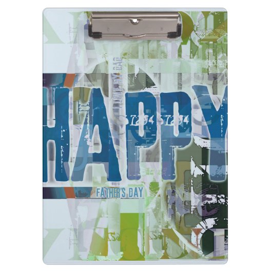 Happy Vaderdag Ik hou van mijn vaders klembord 69 (Voorkant)