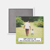 HAPPY VADERDAG Inspirerend Voorbeeld FOTO Magneet (Voorkant / Achterkant)