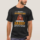 Happy Vaderdag Irish Setter Dog Dad for Men T-shirt (Voorkant)