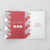 Happy Vaderdag je bent geweldige rood grijs Kaart (Binnen)