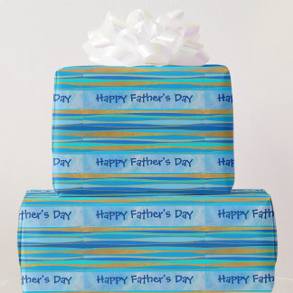 Happy Vaderdag Je kunt tekst blauw bewerken Cadeaupapier