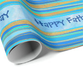 Happy Vaderdag Je kunt tekst blauw bewerken Cadeaupapier (Rol Hoek)