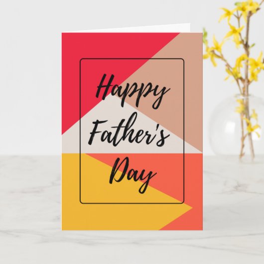 Happy Vaderdag Kaart (Gele Bloem)