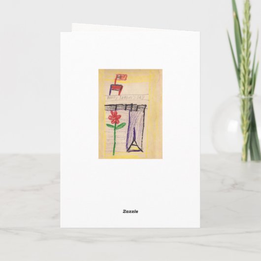 Happy Vaderdag Kaart (Achterkant)