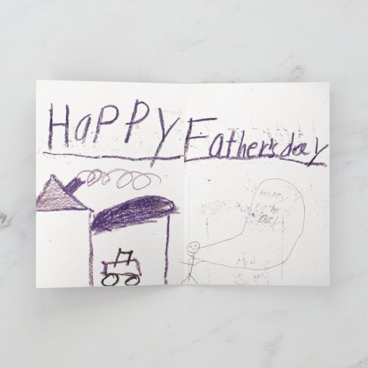 Happy Vaderdag Kaart (Binnen)