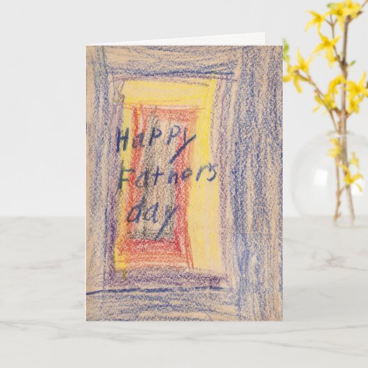 Happy Vaderdag Kaart (Gele Bloem)
