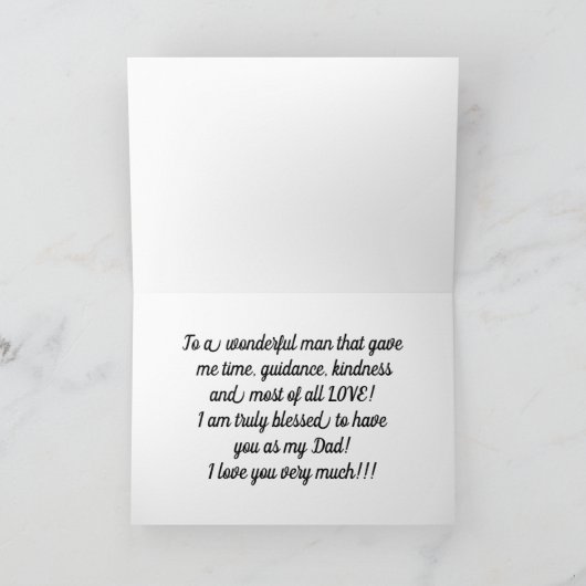 Happy Vaderdag Kaart (Binnen)