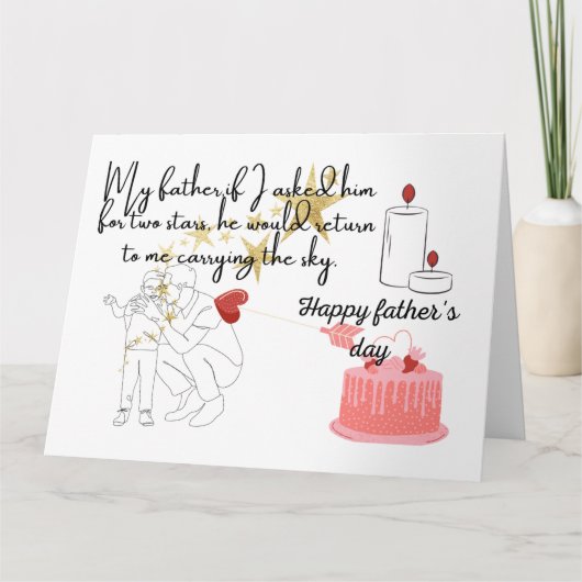 Happy vaderdag kaart (Voorkant)