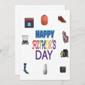 Happy Vaderdag Kaart (Voorkant / Achterkant)