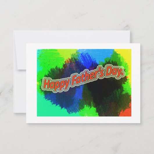 Happy Vaderdag Kaart (Achterkant)