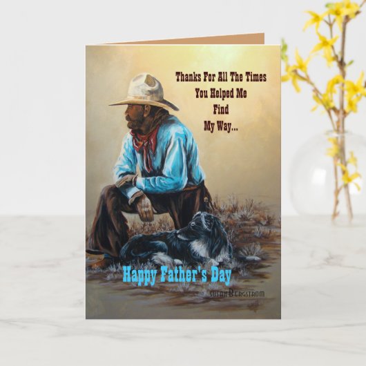 Happy Vaderdag Kaart (Gele Bloem)