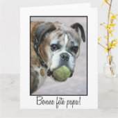 Happy Vaderdag Kaart (Gele Bloem)