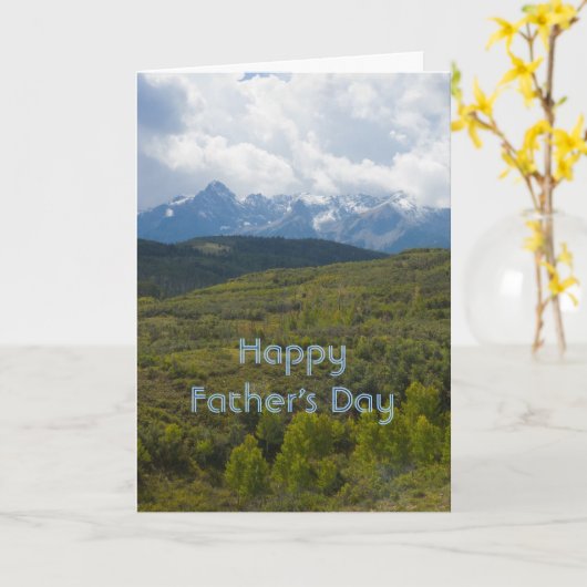 Happy Vaderdag Kaart (Gele Bloem)