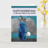 Happy Vaderdag Kaart (Gele Bloem)