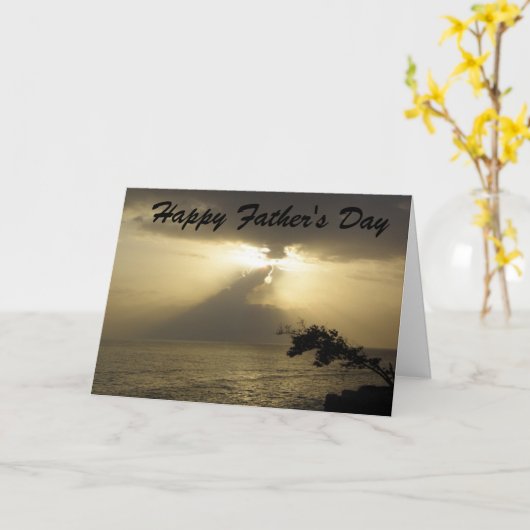 Happy Vaderdag Kaart (Gele Bloem)